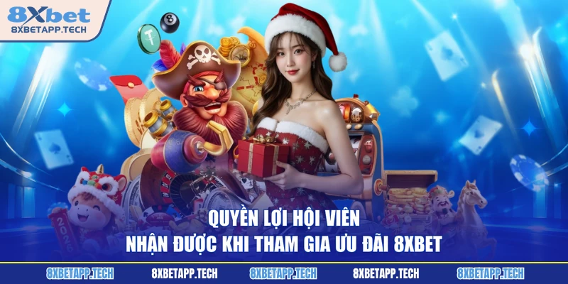 Quyền lợi hội viên nhận được khi tham gia ưu đãi 8XBET